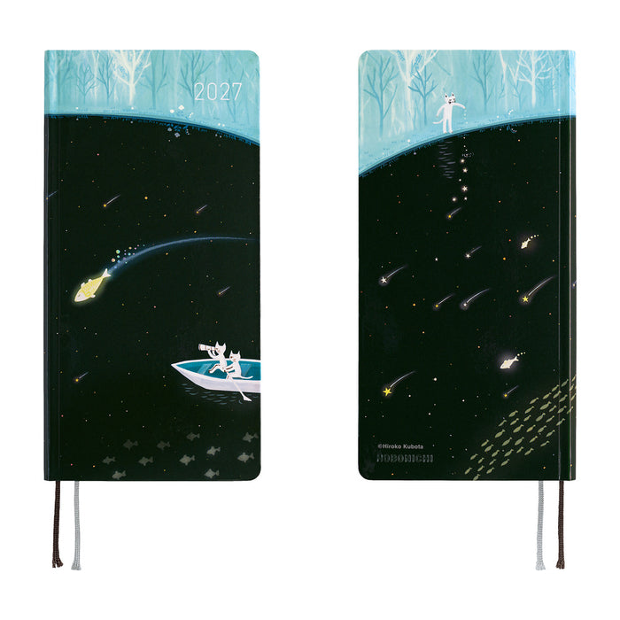 HOBONICHI TECHO 2027 | WEEKS | HIROKO KUBOTA:  Meteor Shower in the Light Blue Forest