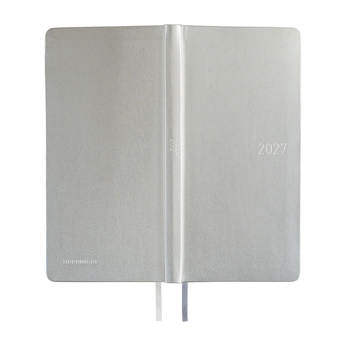 HOBONICHI TECHO 2027 | WEEKS | Leather: Noble Silver