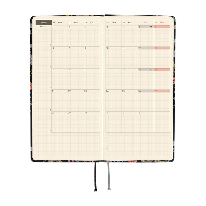 HOBONICHI TECHO 2027 | WEEKS | Liberty Fabrics : Floral Remedy