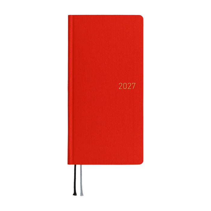 HOBONICHI TECHO 2027 | WEEKS | Poppy Red