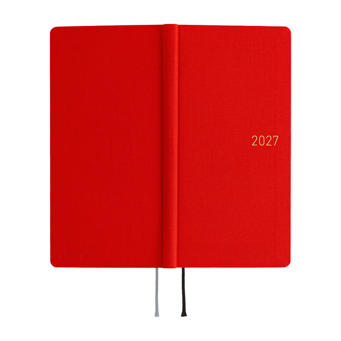 HOBONICHI TECHO 2027 | WEEKS | Poppy Red