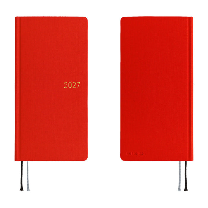 HOBONICHI TECHO 2027 | WEEKS | Poppy Red