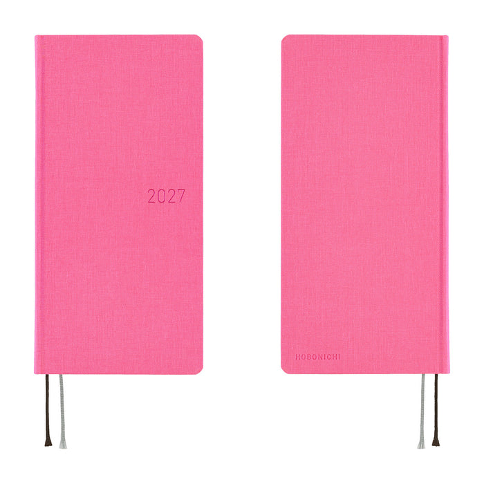 HOBONICHI TECHO 2027 | WEEKS | Sapphire Pink