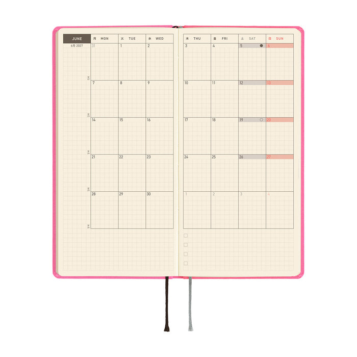 HOBONICHI TECHO 2027 | WEEKS | Sapphire Pink