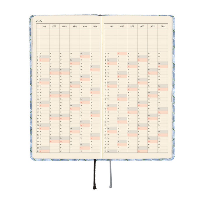 HOBONICHI TECHO 2027 | WEEKS |Shirt Fabrics: Graph Plaid