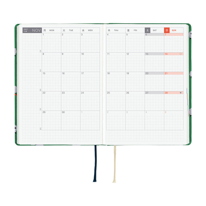 HOBONICHI TECHO HON 2027 | A6 |  Bow & Tie SHEEP