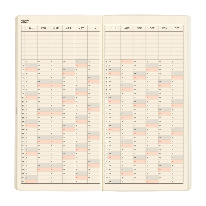 HOBONICHI | WEEKS MEGA | Sneaker: Mandarin Orange