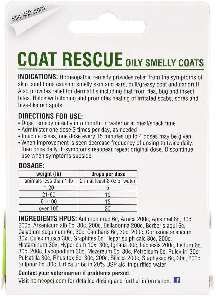 HomeoPet Coat Rescue, 15 mL - NVAA - 2