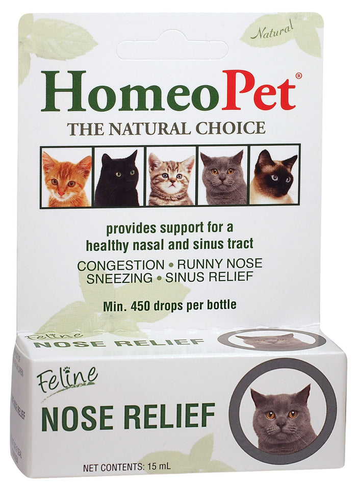 HomeoPet Feline Nose Relief, 15 mL - NVAE - 1