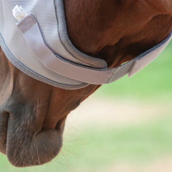 Hook and Loop Extender for Fly Masks, Grey - QL1JC - Grey - 1