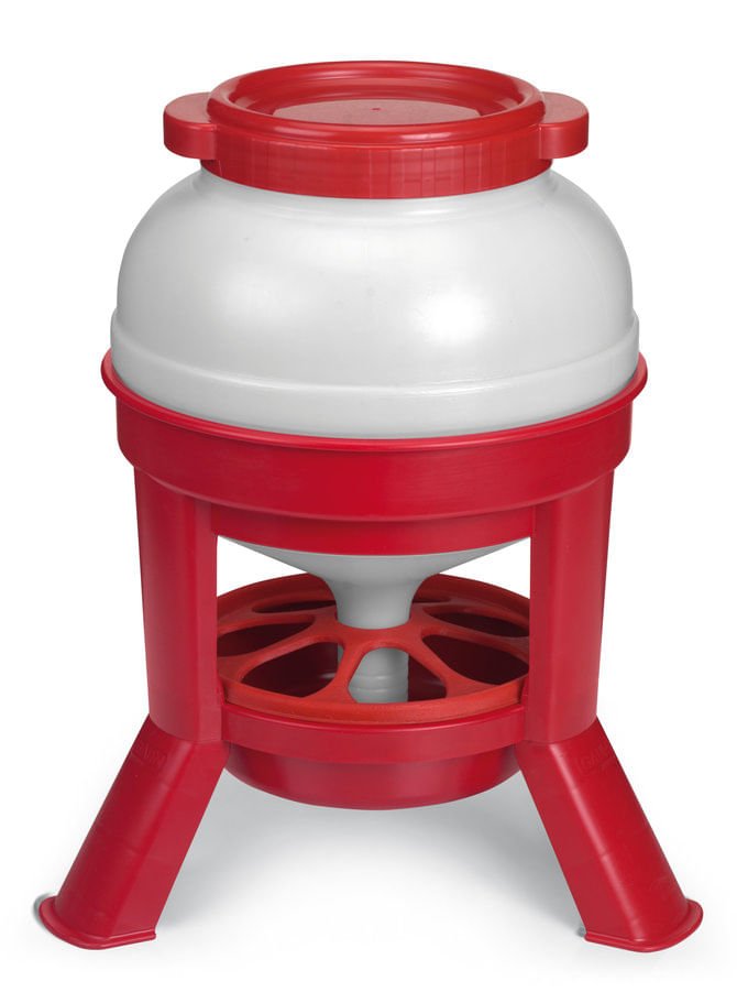 Hopper Chicken Feeder - GAUBU - 20 Liter Chicken Hopper Feeder - 2