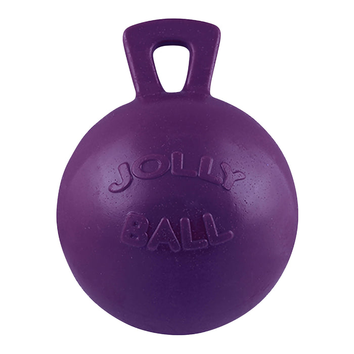 Horseman's Pride Scented Jolly Ball 10" Horse Toy – Durable, Chew - Resistant Equine Enrichment Ball for Outdoor Fun - H7WE - Purple (Mixed Berry) - 8