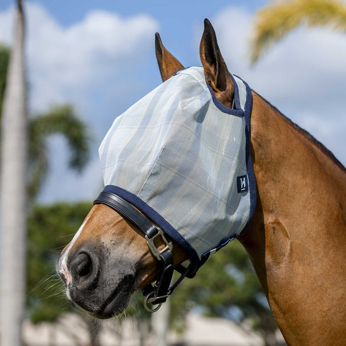 Horseware Newmarket Fly Mask without Ears - FO38H - Witney Navy - Cob - 1