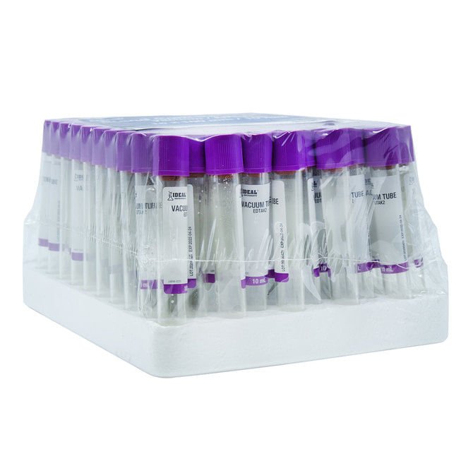 DUPLICATE - NE2U - Ideal Blood Collection Vacuum Tubes, Lavender, 4mL, 100 ct - NE2U-DUPE - 2