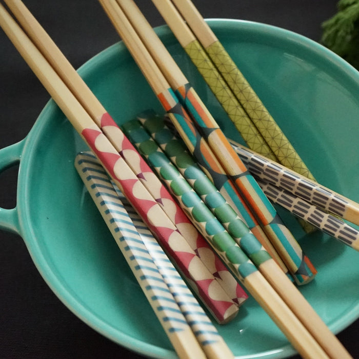 Ihana Pattern Chopsticks - Asst Colors