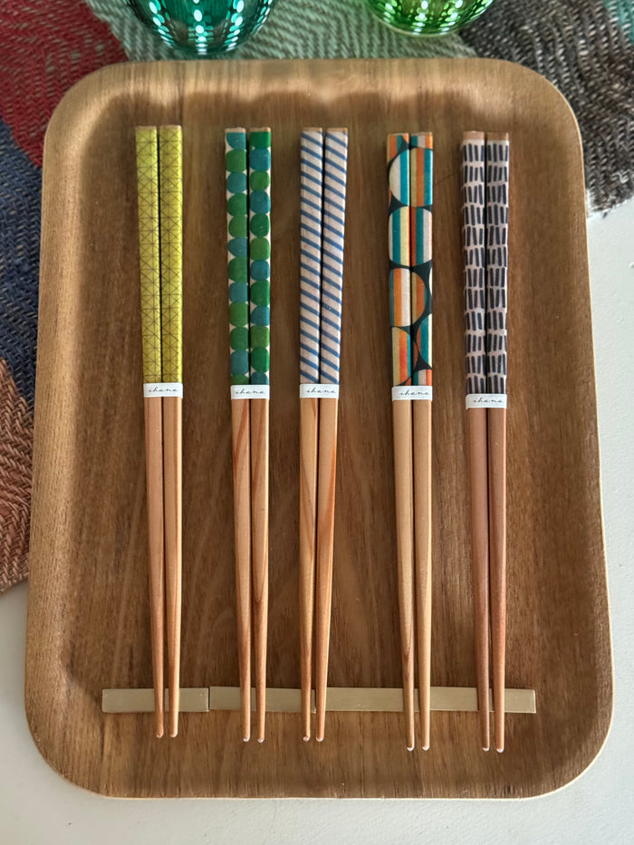 Ihana Pattern Chopsticks - Asst Colors