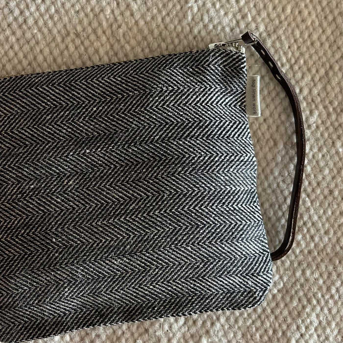 Fog Linen Canna Pouch | Herringbone