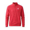 Indiana Cloud Cotton Quarter Zip Pullover Sunset Red