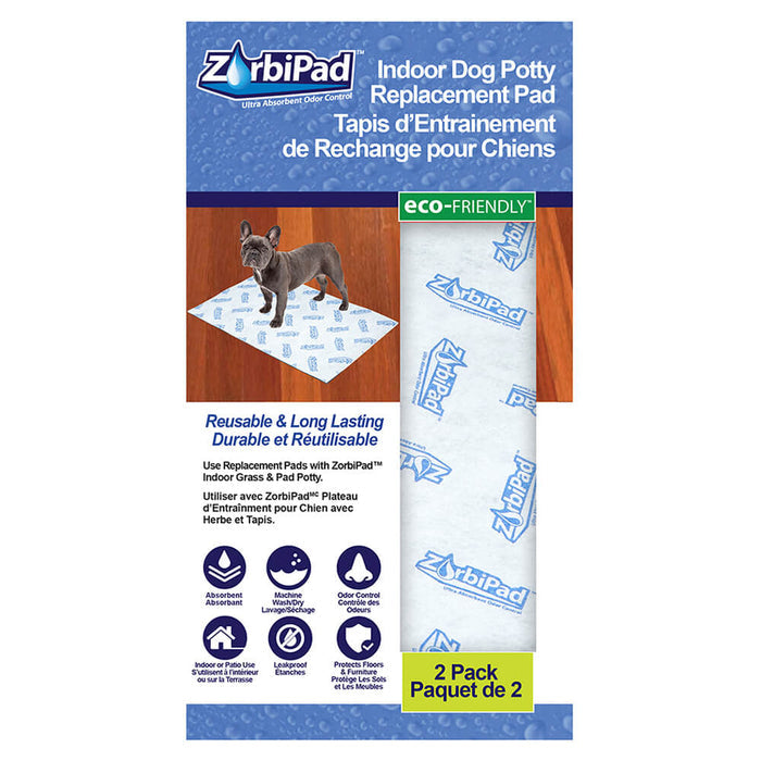 Indoor Dog Potty Replacement Pad, 16" x 24" - 2 pk - 024ZPP-16242RP - 1