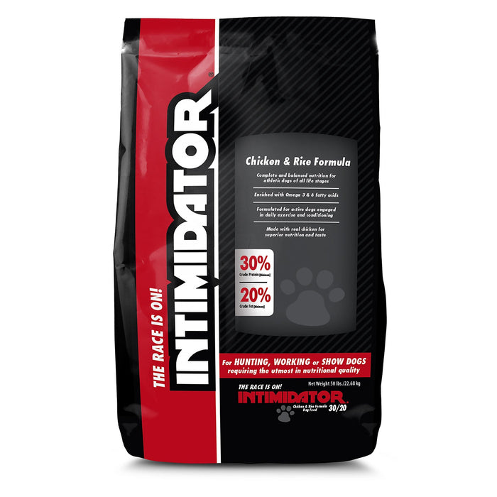 Intimidator 30/20 Dry Dog Food, 50 lb - SUS2Q - 50 lb - Chicken/Rice - 1