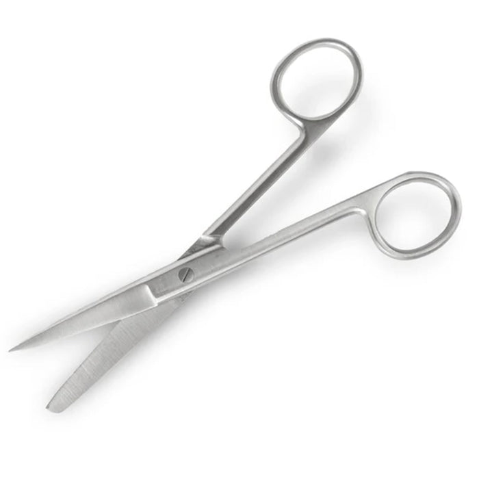 Jeffers Autoclavable Veterinary Surgical Scissors - JIS5 - Sharp-Blunt Curved - 6" - Each - 1