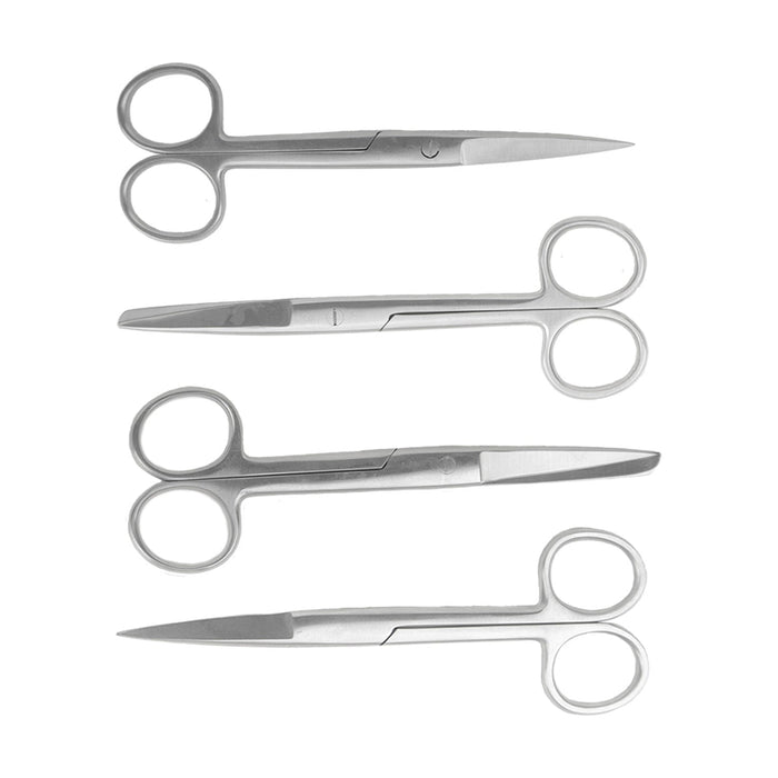 Jeffers Autoclavable Veterinary Surgical Scissors - JIS5 - Sharp - Blunt Curved - 5