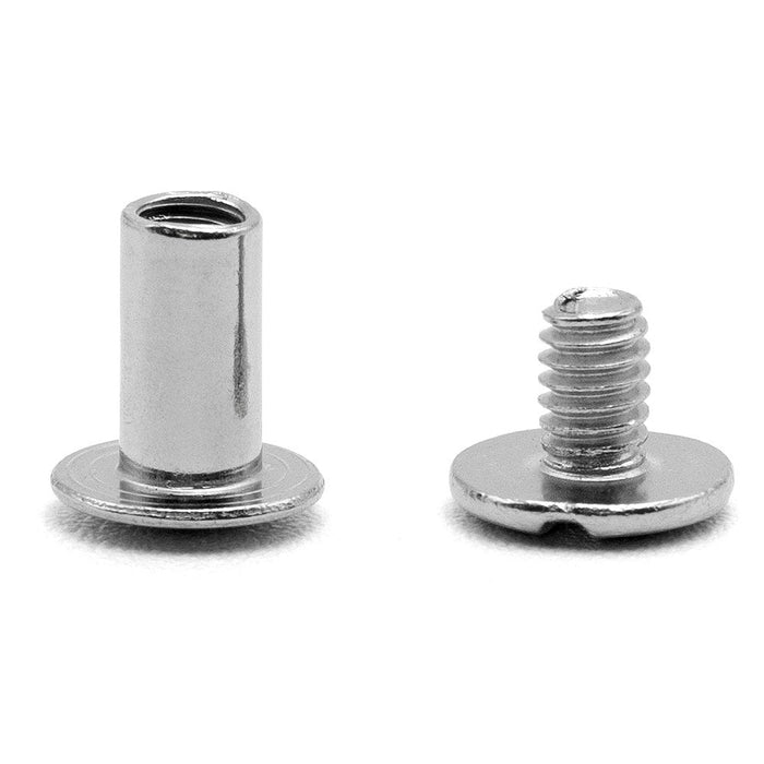 Jeffers Chicago Screws for Leather & Tack, 10 Pack - IACT - 3/8" - 10 pk - 5