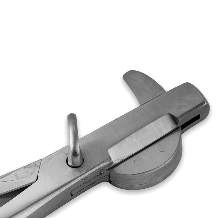 Jeffers Double Crush Emasculator in Stainless Steel, 9" or 12" - JIE1 - 9"L - 4