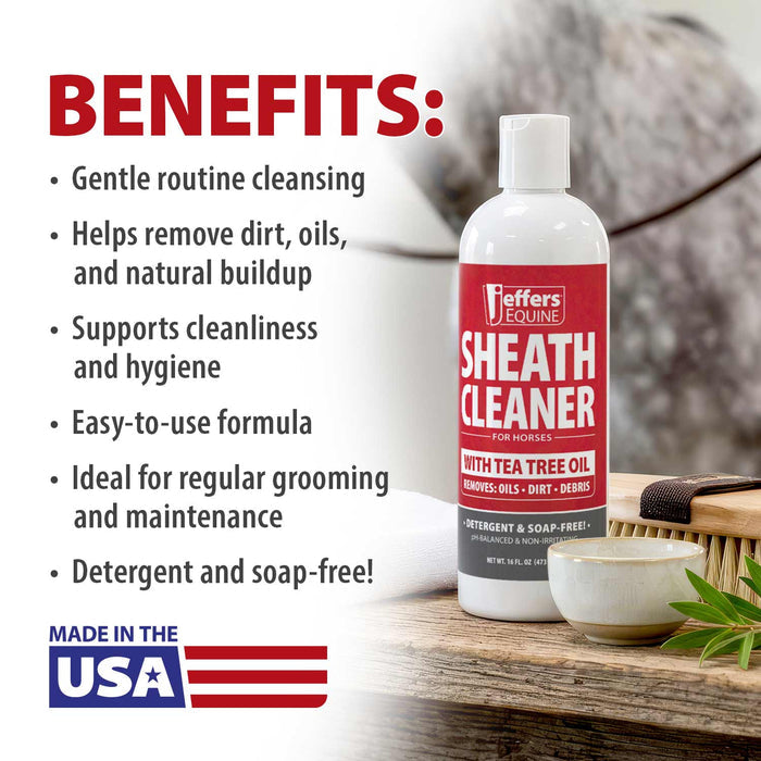 Jeffers Equine pH Balanced Sheath Cleaner with Tea Tree Oil for Horses
