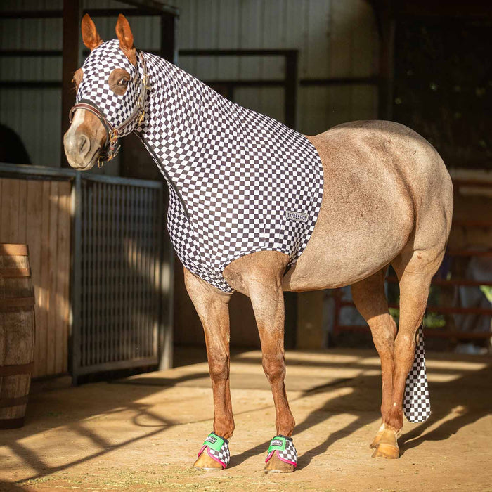 Jeffers Expression Lycra Hood for Horses - JEF2MV - Skater Cowgirl - Cob - 7