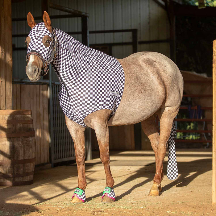 Jeffers Expression Lycra Hood for Horses - JEF2MV - Skater Cowgirl - Cob - 8