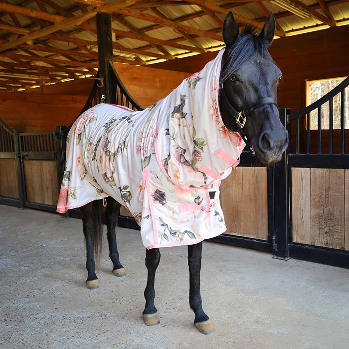 Jeffers Expression Softmesh Combo Neck Horse Fly Sheet - JEF2PN - Skater Cowgirl - 66" - 6