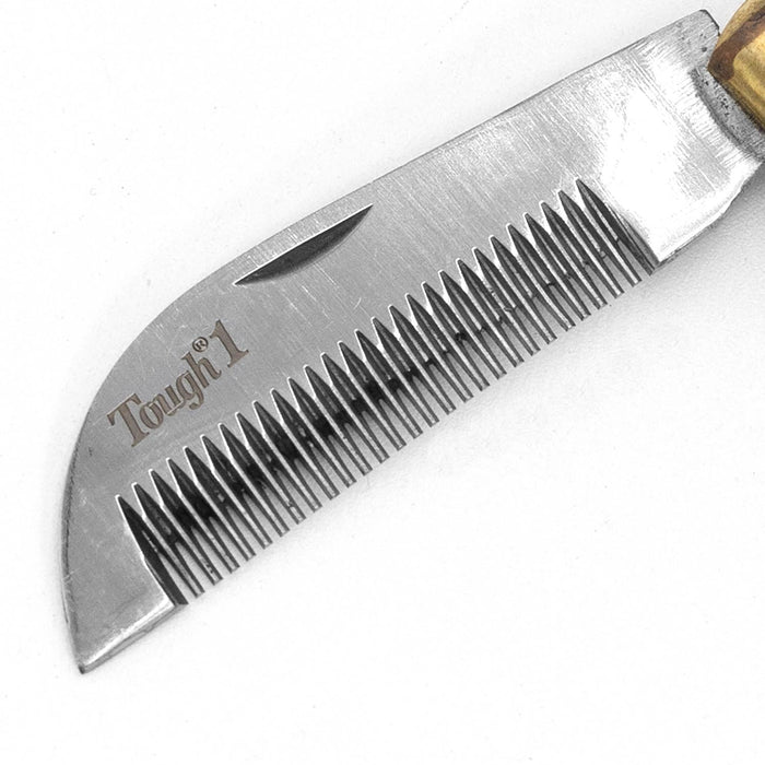 Jeffers Folding Pocket Stripping Comb for Horses - IACG - 2
