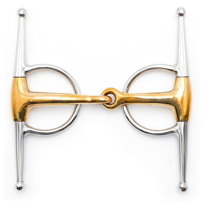 Jeffers Full Cheek Snaffle Horse Bit - A8SC - 5" Copper Mouth - 7