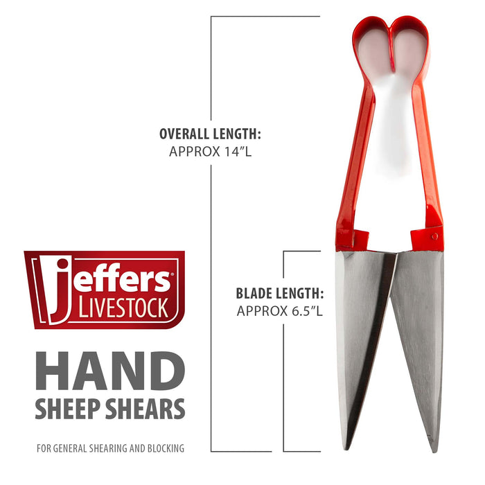 Jeffers Hand Shears for Sheep Manual Sheep Shearing Tool - JISC - 3