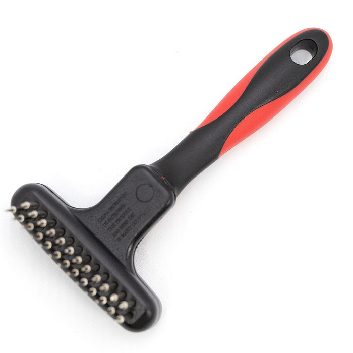 Jeffers Magic Spring Undercoat Rake for Pet Grooming - UWME - Double Row - 13 long pins & 12 short pins - 7