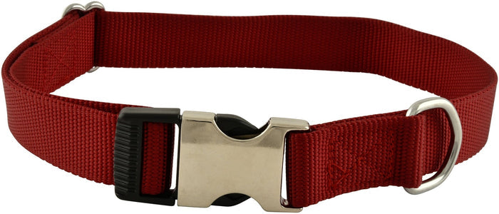 Jeffers Millennium Dog Collar - JQM7 - 1"W x 18 - 26"L - Red - 1