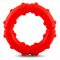 Jeffers Paw Ring Tugger Natural Rubber Dog Dental Chew & Fetch Toy - I7RV - Assorted - Medium - 1 - 1