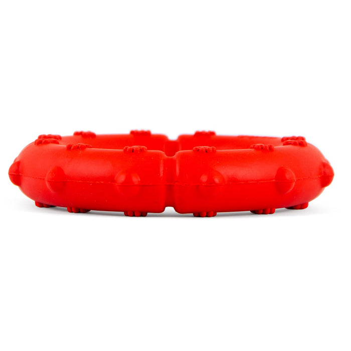 Jeffers Paw Ring Tugger Natural Rubber Dog Dental Chew & Fetch Toy - I7RV - Assorted - Medium - 1 - 4