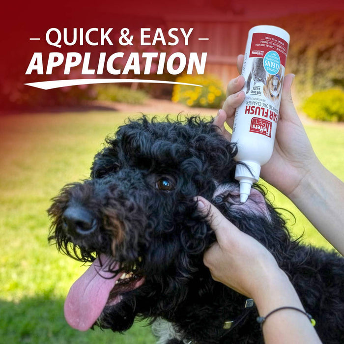 Jeffers Pet Ear Flush Advanced Ear Cleanser with Ketoconazole for Dogs & Cats - JEF2RG - 8 fl oz - 8