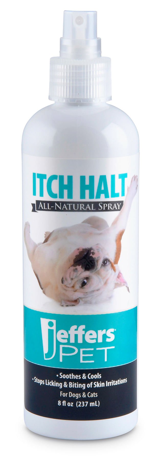 Jeffers Pet Itch Halt All - Natural Spray, Stop Licking & Biting of Skin Irritations in Dogs & Cats, 8 oz - TZB9 - 8 oz - 1