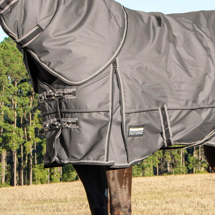 Jeffers Poplar Head "Defense" 1680 Denier Turnout Blanket with Detachable Neck, 240 Gram, Plymouth Brown - GAG1KU - 66 in - Plymouth Brown - 5