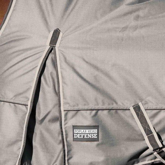 Jeffers Poplar Head "Defense" 1680 Denier Turnout Blanket with High Neck, 240 Gram, Plymouth Brown - GAG1L4 - 66 in - Plymouth Brown - 3