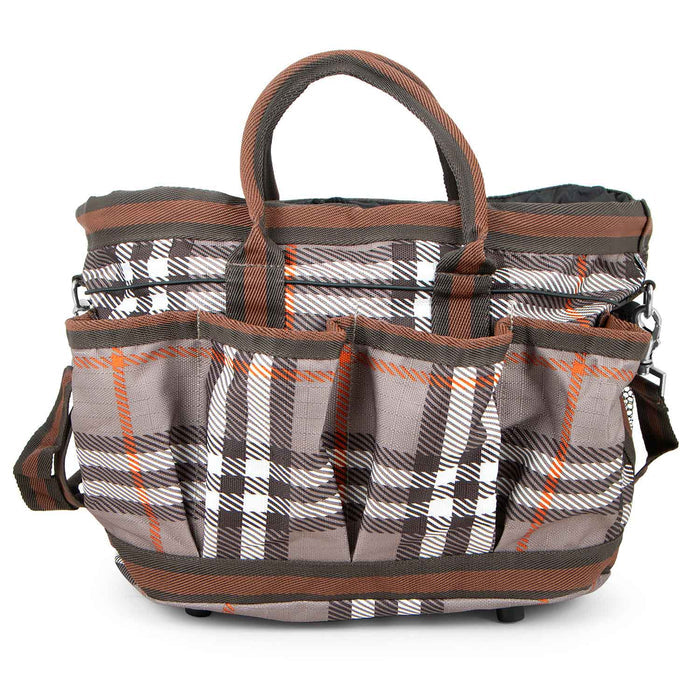 Plymouth Brown Plaid / Approximately 14 in x 8 in x 11 in