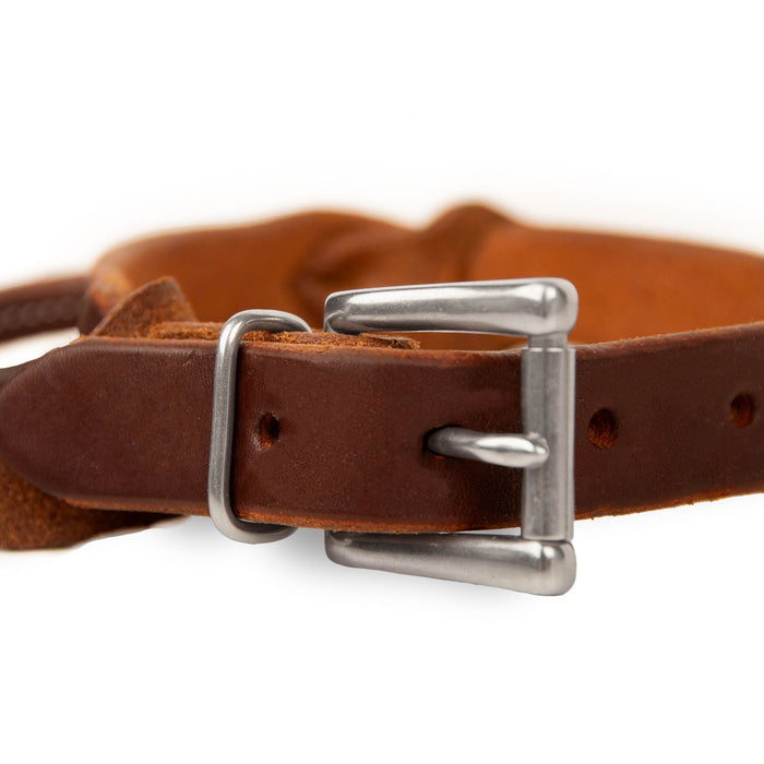 Jeffers Poplar Head Premium Oiled Harness Leather Rolled Night Latch - 1211TD - 3