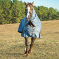 Jeffers Poplar Head "Refuge" 1200 Denier Turnout Blanket with Detachable Neck, 360 Gram, Hamilton Blue - GAG1LX - 66 in - Hamilton Blue - 3