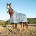 Jeffers Poplar Head "Refuge" 1200 Denier Turnout Blanket with High Neck, 240 Gram, Hamilton Blue - GAG1MG - 66 in - Hamilton Blue - 1