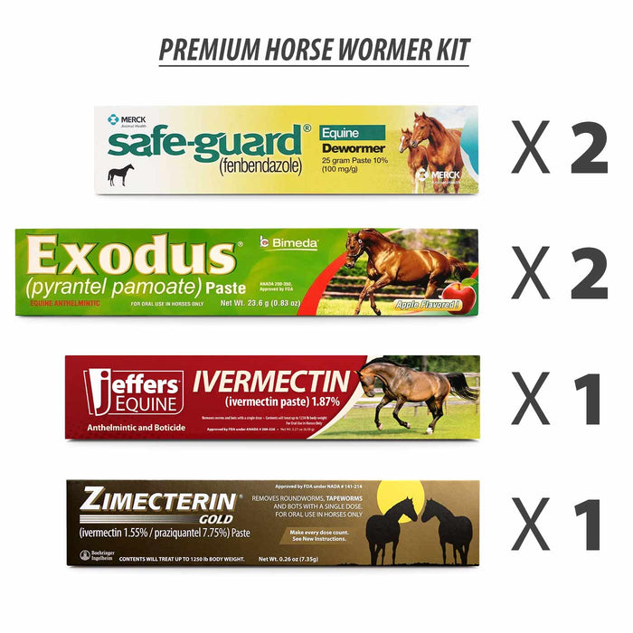 Jeffers Premium Horse Wormer Kit (6 Tubes Included) - JVP7 - 1