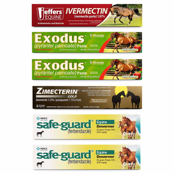 Jeffers Premium Horse Wormer Kit (6 Tubes Included) - JVP7 - 2