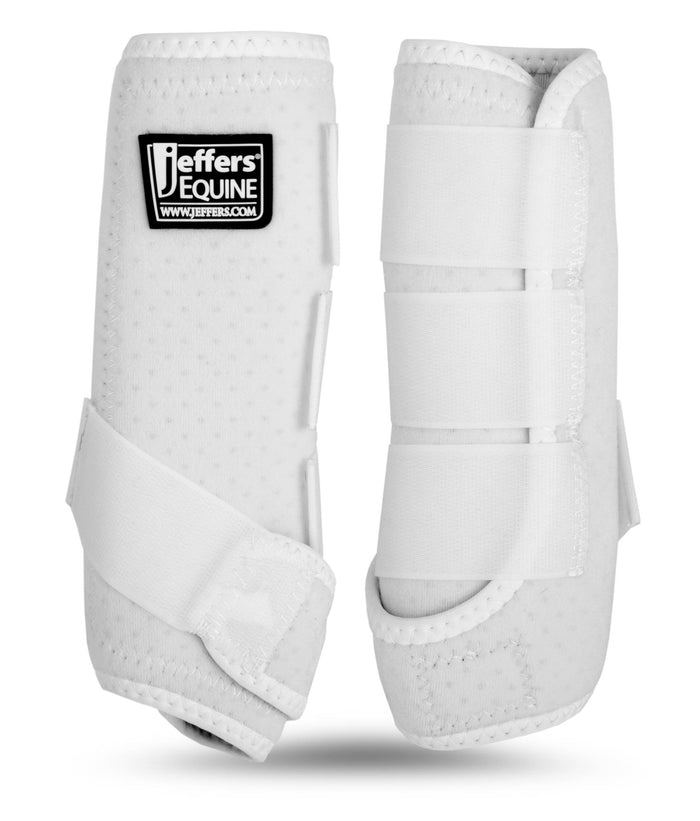 Jeffers Protective Horse Boots, Solid Colors - JEF2LJ - Small - White - 2 ct - 4